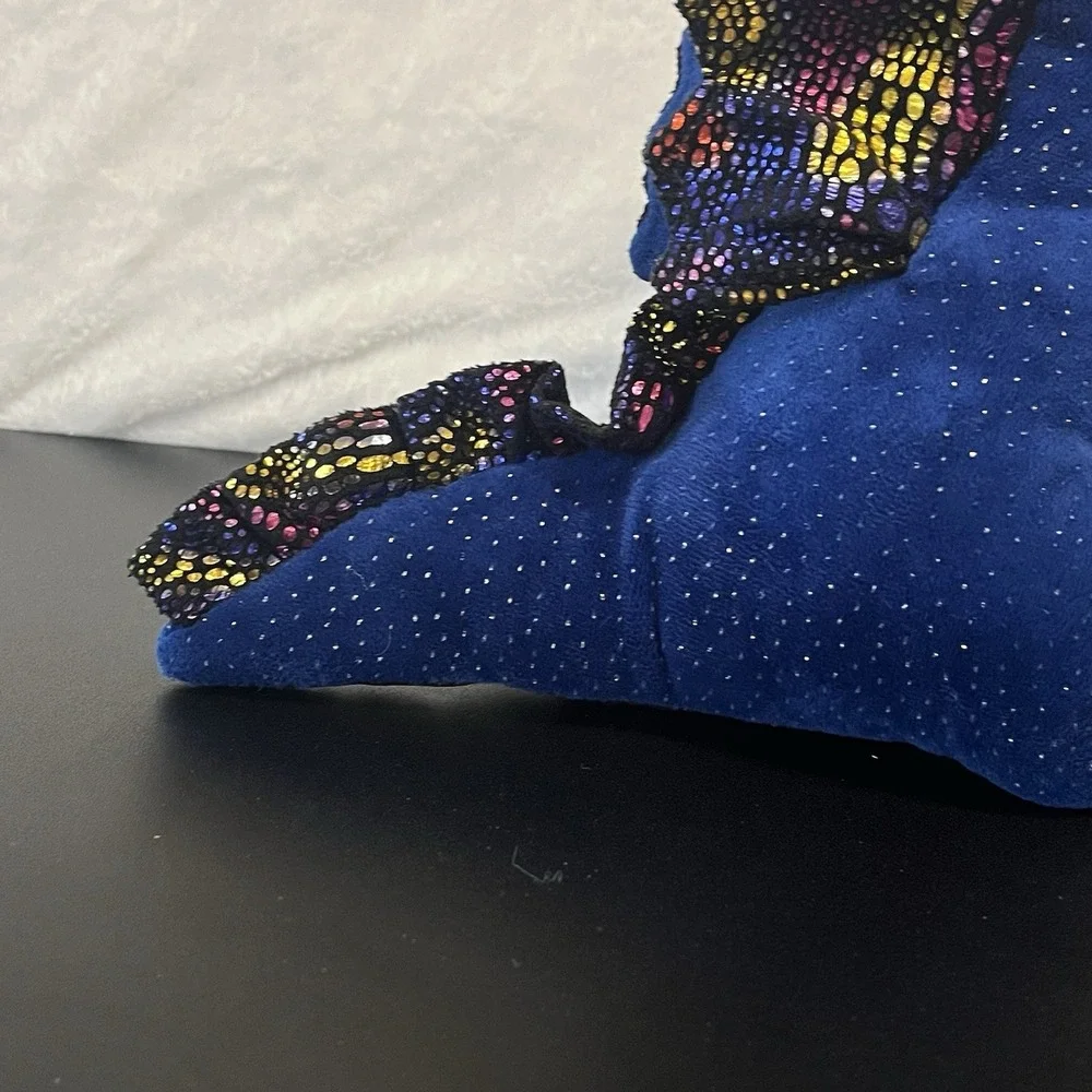 TY Beanie Boos SAFFIRE Sapphire Blue Dragon Plush Retired Multicolor Toy 2021